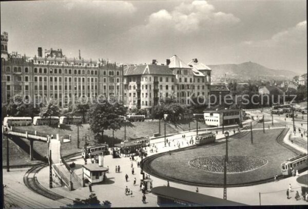 Budapest Platz Strassenbahn