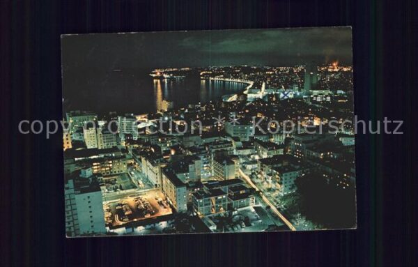 Havana Habana de noche vista aerea