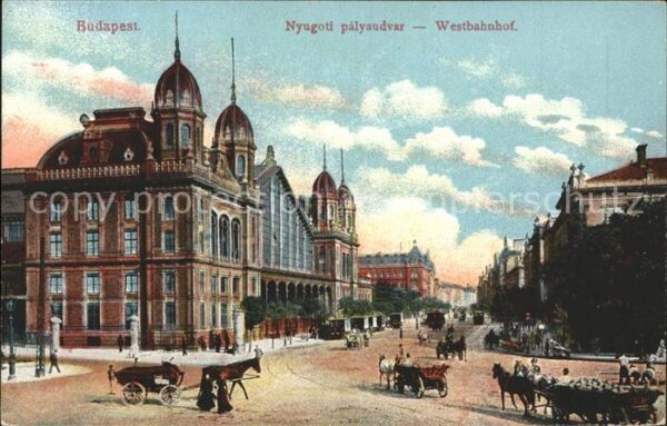 Budapest Nyugoti palyaudvar Westbahnhof