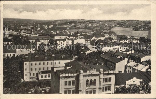 Teschen Oberschlesien Blick über die Stadt
