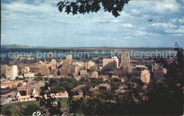 Montreal Quebec Business District view from Mount Royal