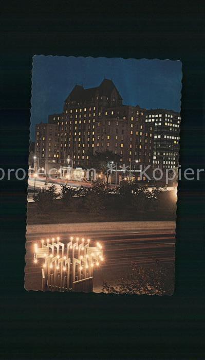 Ottawa Ontario Lord Elgin Hotel by night