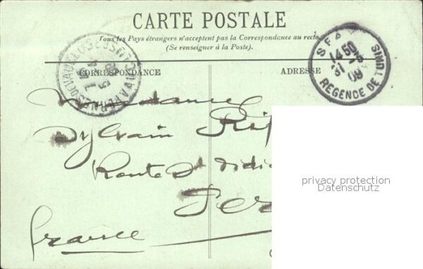 Sfax Tunesie Embarquement de moutons Bateau Stempel – Bild 2