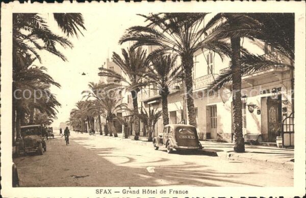Sfax Tunesie Grand Hotel de France Palmiers