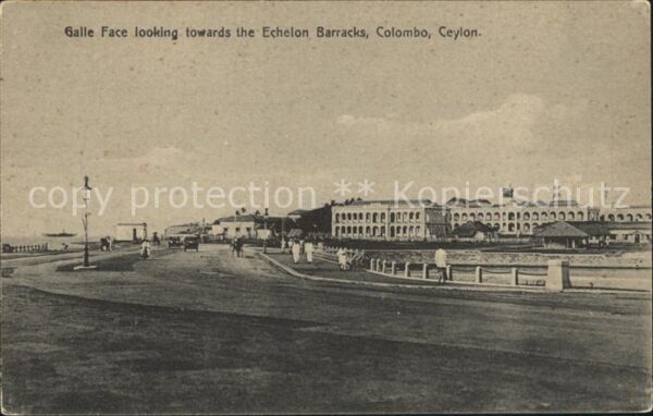 Colombo Ceylon Sri Lanka Galle Face looking towards the Echelon