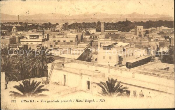Biskra Vue generale prise de l_Hotel Royal