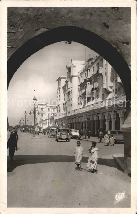 Rabat Marokko Boulevard Gallieni et Majestic Hotel
