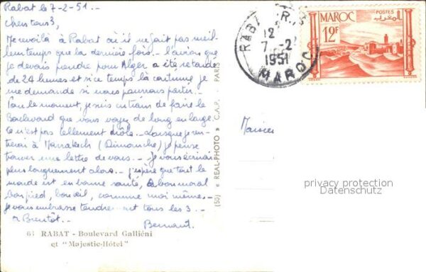 Rabat Marokko Boulevard Gallieni et Majestic Hotel – Bild 2
