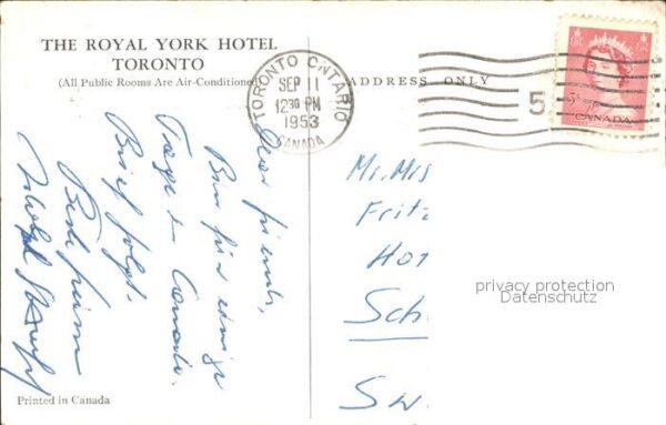 Toronto Canada Royal York Hotel – Bild 2