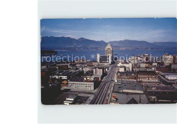 Vancouver British Columbia View with Customs and Marine Building M