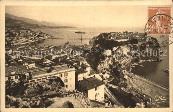 Monaco Vue generale de la Principaute Cote d_A