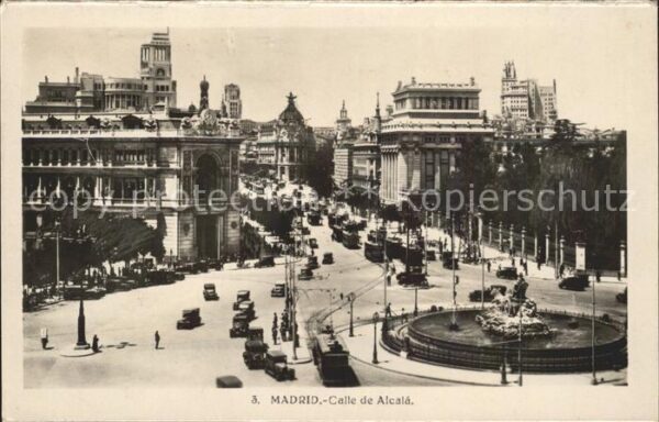 Madrid Spain Calle Alcala
