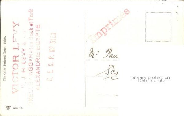 Alexandria Alexandrie Aegypten Nubar  Pacha – Bild 2
