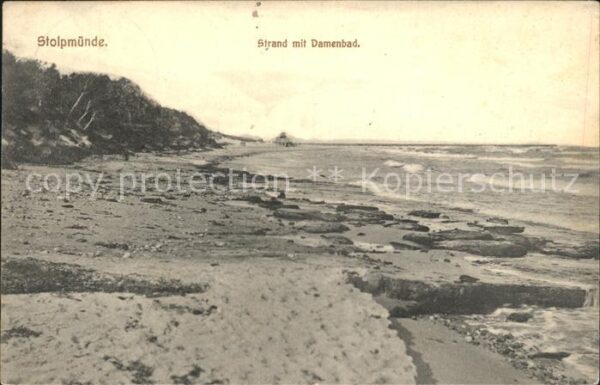Stolpmuende Ostseebad Pommern Strand Damenbad