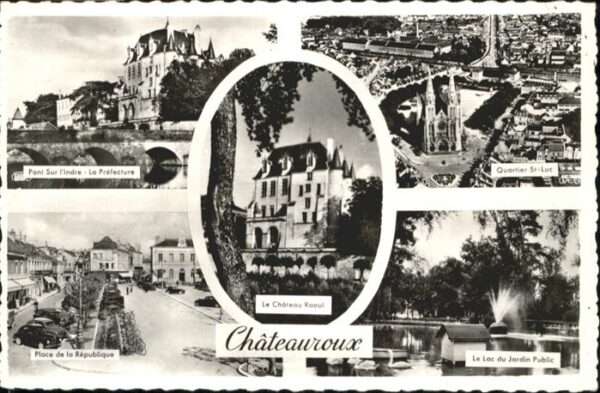 Chateauroux Indre Chateauroux Pont sur l'Indre Place de l