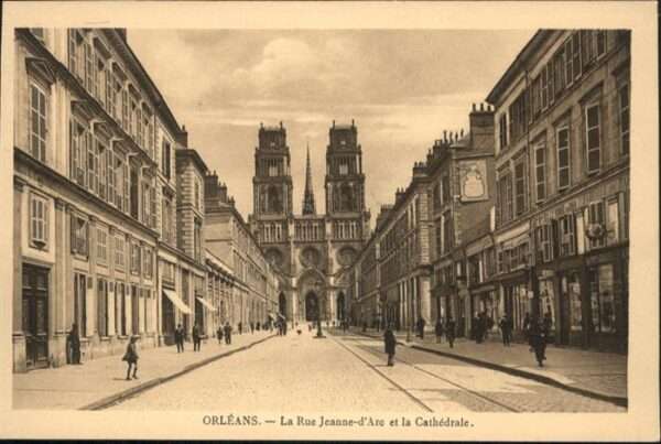 Orleans Loiret Orleans la Rue Jeanne-d_Arc la Cathedra