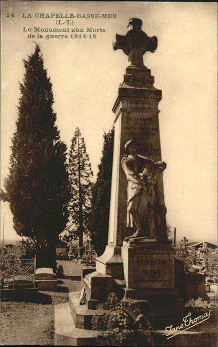 La Chapelle-Basse-Mer le Monument aux Morts
