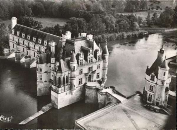 Chenonceaux Fliegeraufnahme le Chateau