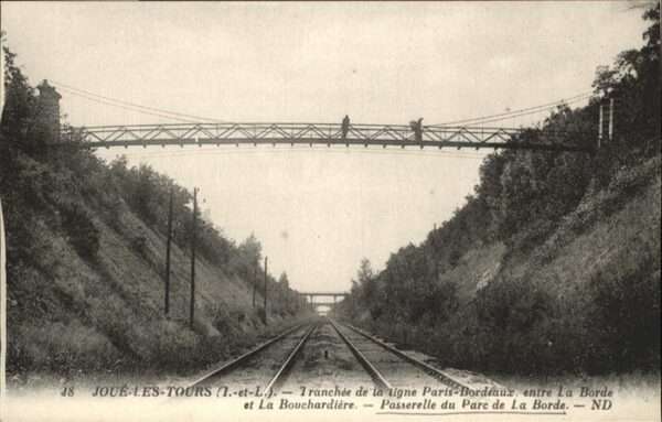 Joue-les-Tours Tranchee de la ligne Paris-Bordeaux