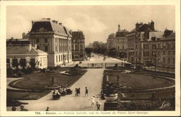 Rennes Ille-et-Vilaine Rennes Avenue Janvier Square du Palais