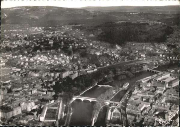 Besancon Doubs Besancon Fliegeraufnahme Pont