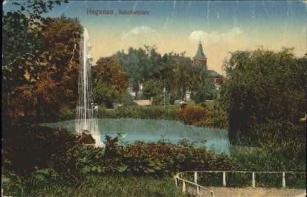 Hagenau Elsass Bahnhofplatz