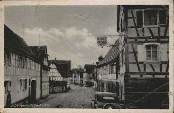 Langensulzbach Gaststätte zur Krone Elsass
