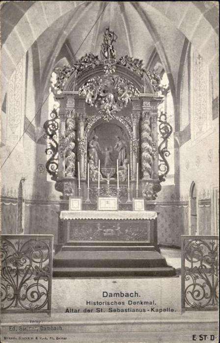 Dambach-la-Ville St. Sebastianus-Kapelle Altar