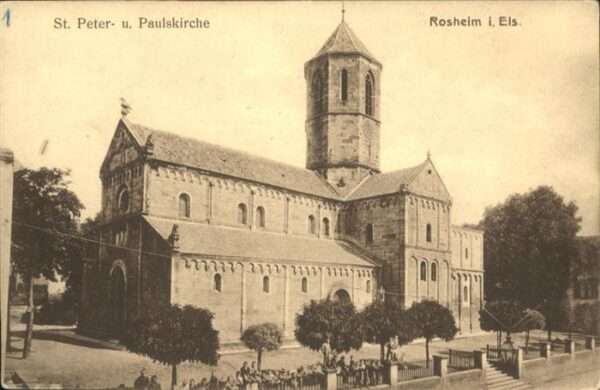 Rosheim Elsass Lothringen Rosheim Elsass St. Peter- und Paulskirc