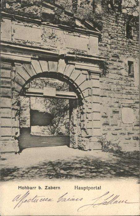 Hohbarr Zabern Portal