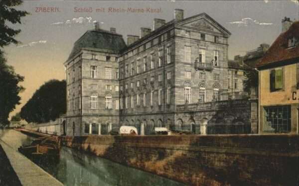 Zabern Saverne Zabern Schloss Rhein-Marne-Kanal