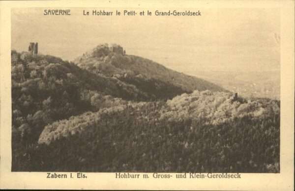 Zabern Saverne Elsass Hohbarr Petit-Geroldseck Grand-G