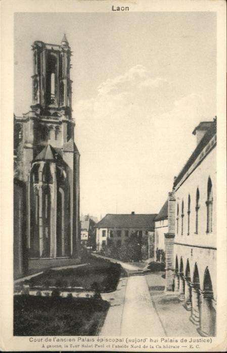 Laon Aisne Laon Cour Palais Episcopal Justice Gauc