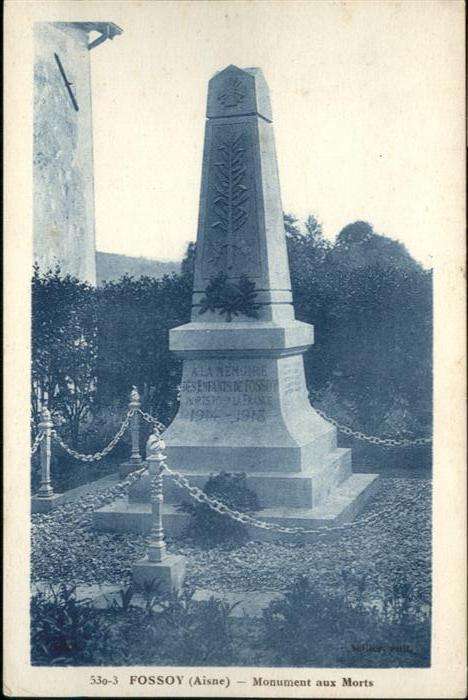 Fossoy Aisne Monument Morts
