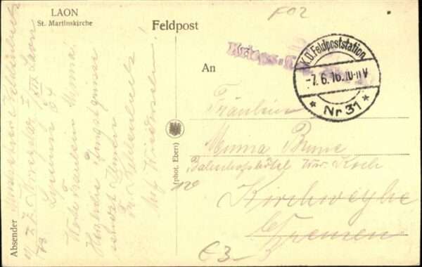 Laon Aisne Laon St. Martinskirche – Bild 2