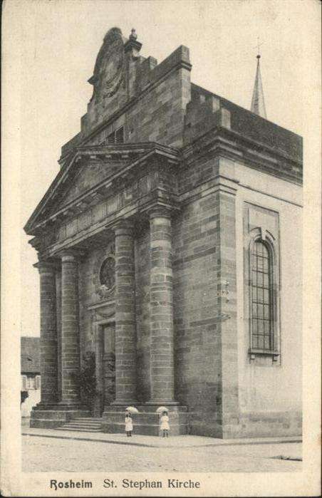 Rosheim Elsass Lothringen Rosheim St. Stephan Kirche