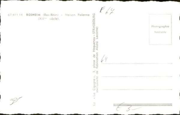 Rosheim Elsass Lothringen Rosheim Bas-Rhin Maison Paienne – Bild 2
