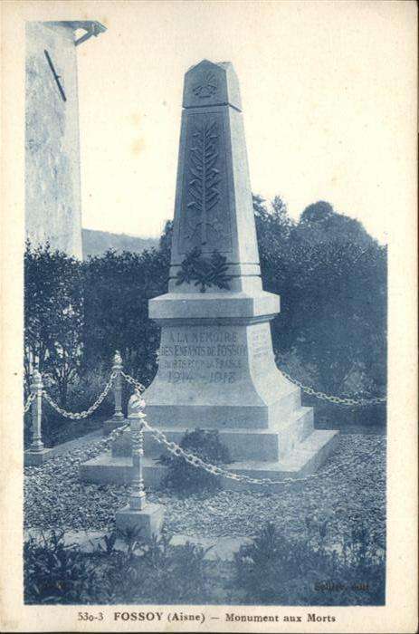 Fossoy Aisne Monument Morts
