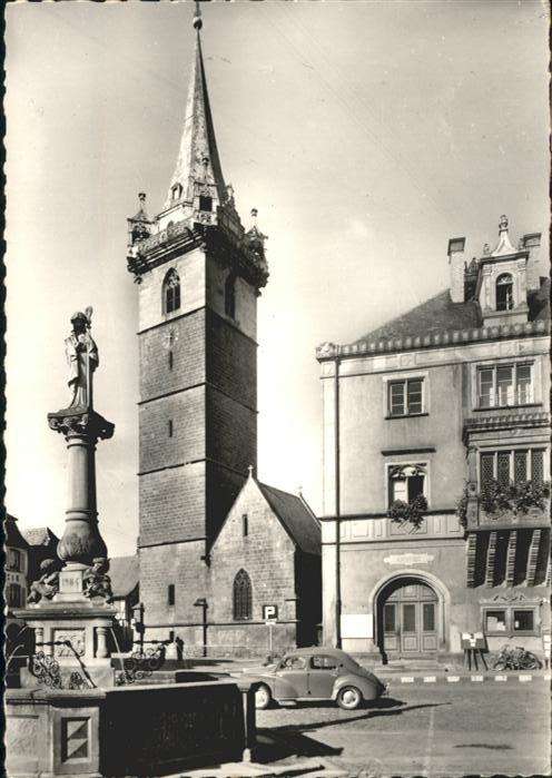 Obernai Bas Rhin Place Marche Fontaine Ste. Odile