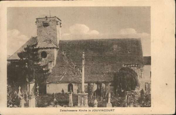 Juvincourt-et-Damary Kirche Zerstörung