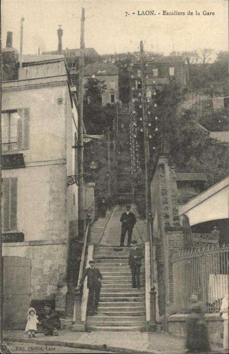Laon Aisne Laon Escaliers Gare