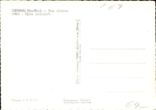 Obernai Bas Rhin Fliegeraufnahme Eglise – Bild 2