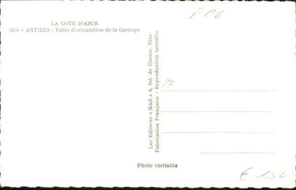 Antibes Alpes Maritimes Antibes Table Orientation Garoupe – Bild 2