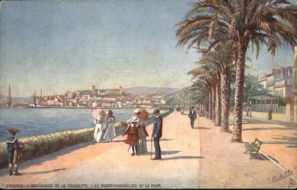 Cannes Alpes-Maritimes Cannes Boulevard Croisette Mont-Chevall