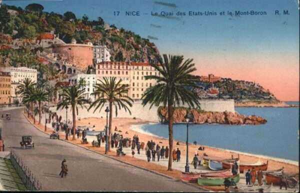 Nice Alpes Maritimes Nice Quai Etats-Unis Mont-Boron
