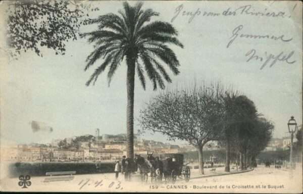 Cannes Alpes-Maritimes Cannes Boulevard Croisette Suquet