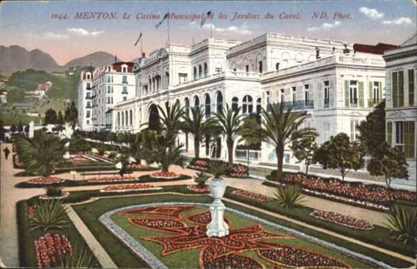 Menton Alpes Maritimes Menton Casino Municipal Jardin Carei
