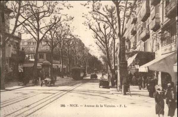 Nice Alpes Maritimes Nice Strassenbahn Avenue Victoire
