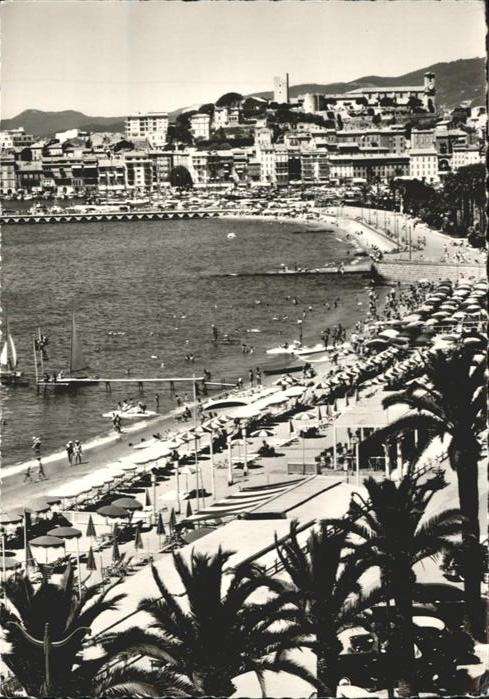 Cannes Alpes-Maritimes Cannes Plage Croisette Suquet