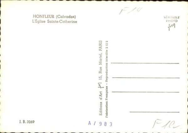 Honfleur Calvados Eglise Sainte-Catherine – Bild 2